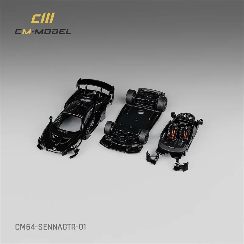 CM MODEL 1:64 SennaGTR Black Diecast Model Car