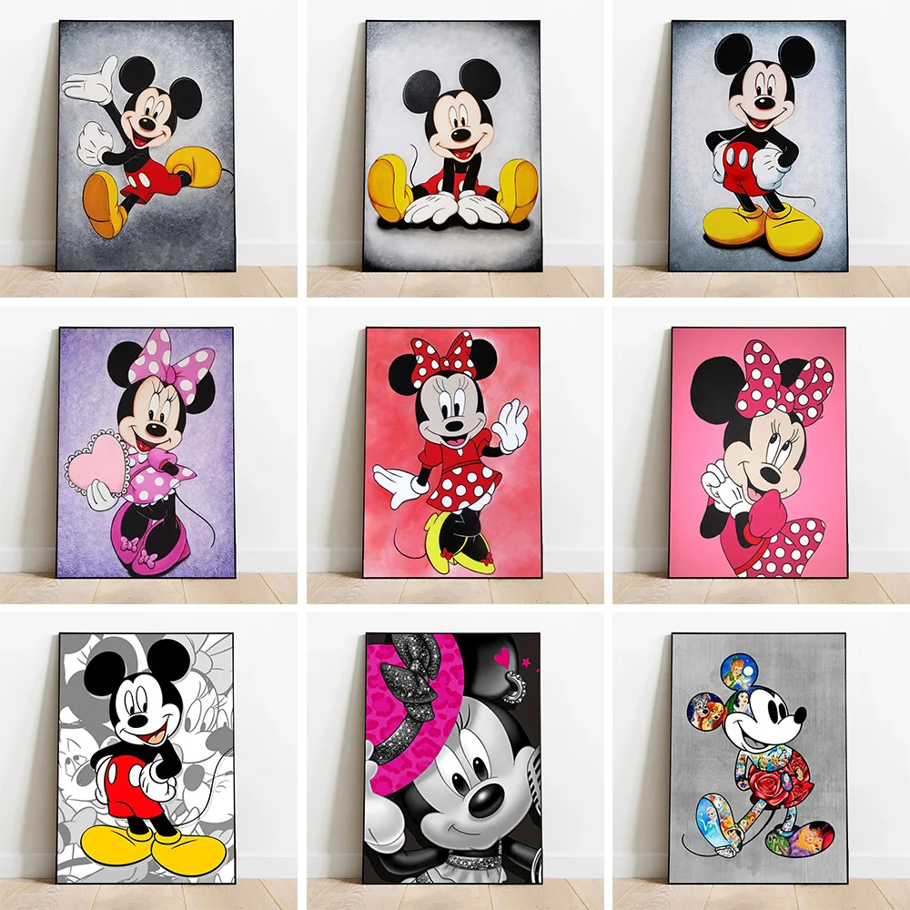 Disney Doodle Mickey Mouse Wall Painter Home Living Room Dec