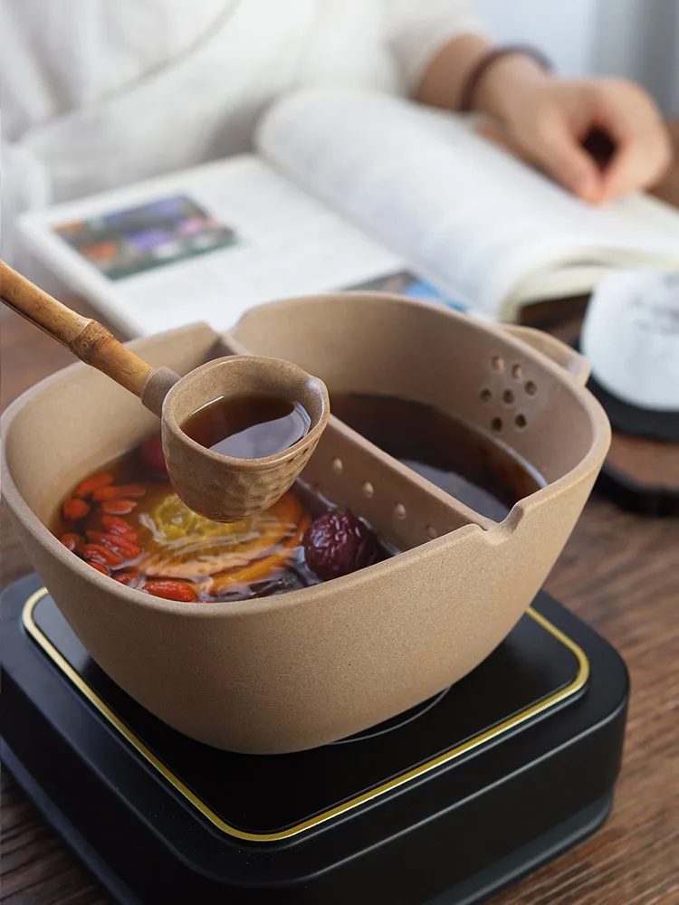 

Традиционный китайский чайный набор: чайник-горелка, устройство для заваривания чая, набор для кипячения воды, деревенский стиль