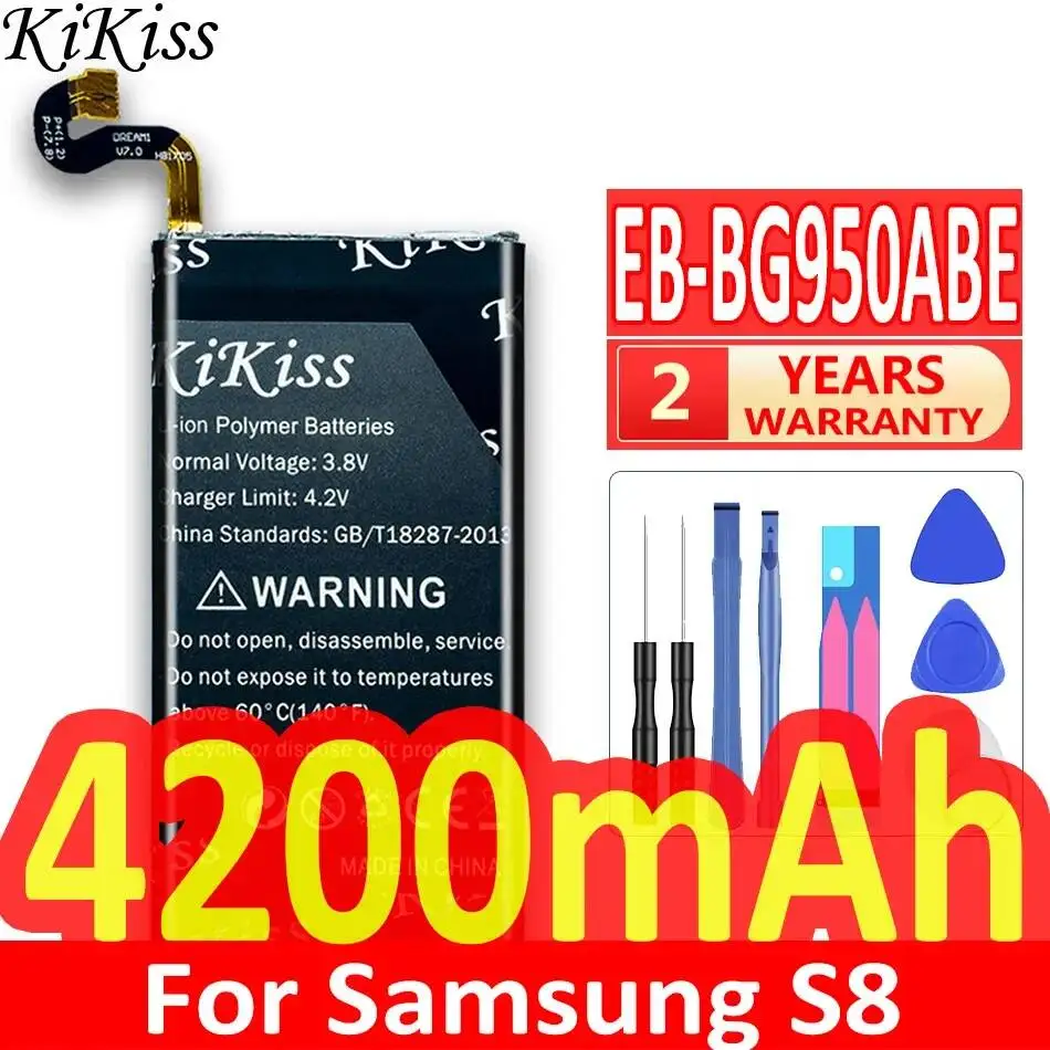 EB-BG950ABE Mobile Phone Battery Long Lasting 4200mAh For Samsung Galaxy S8 G950 Safe