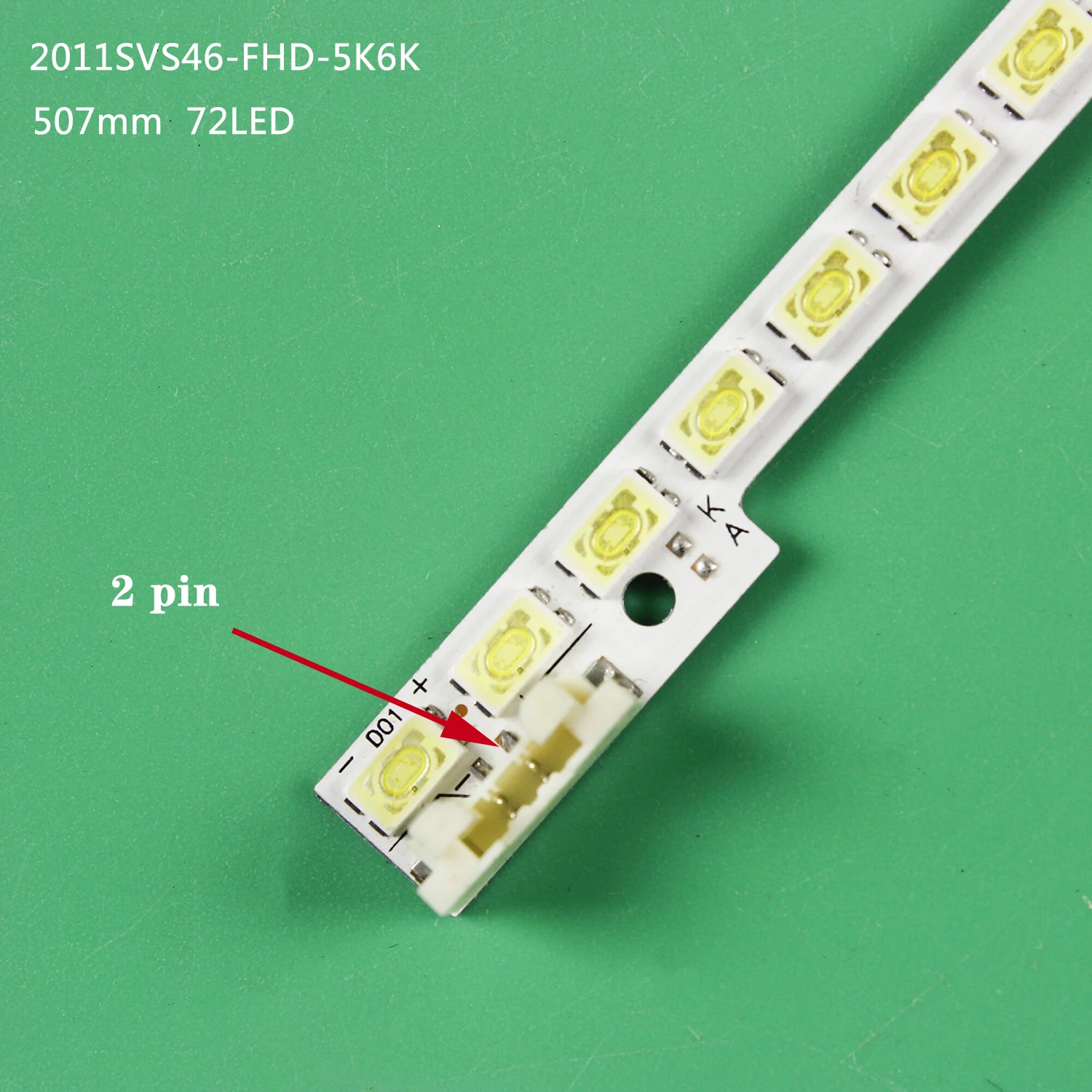 Barra de retroiluminação LED para Samsung, UE46D7000, UE46D6100, UE46D5000, UE46D6000, UE46D7000, UN46D6000, UA46D5000, LTJ460HN01-H, UE46D6545US