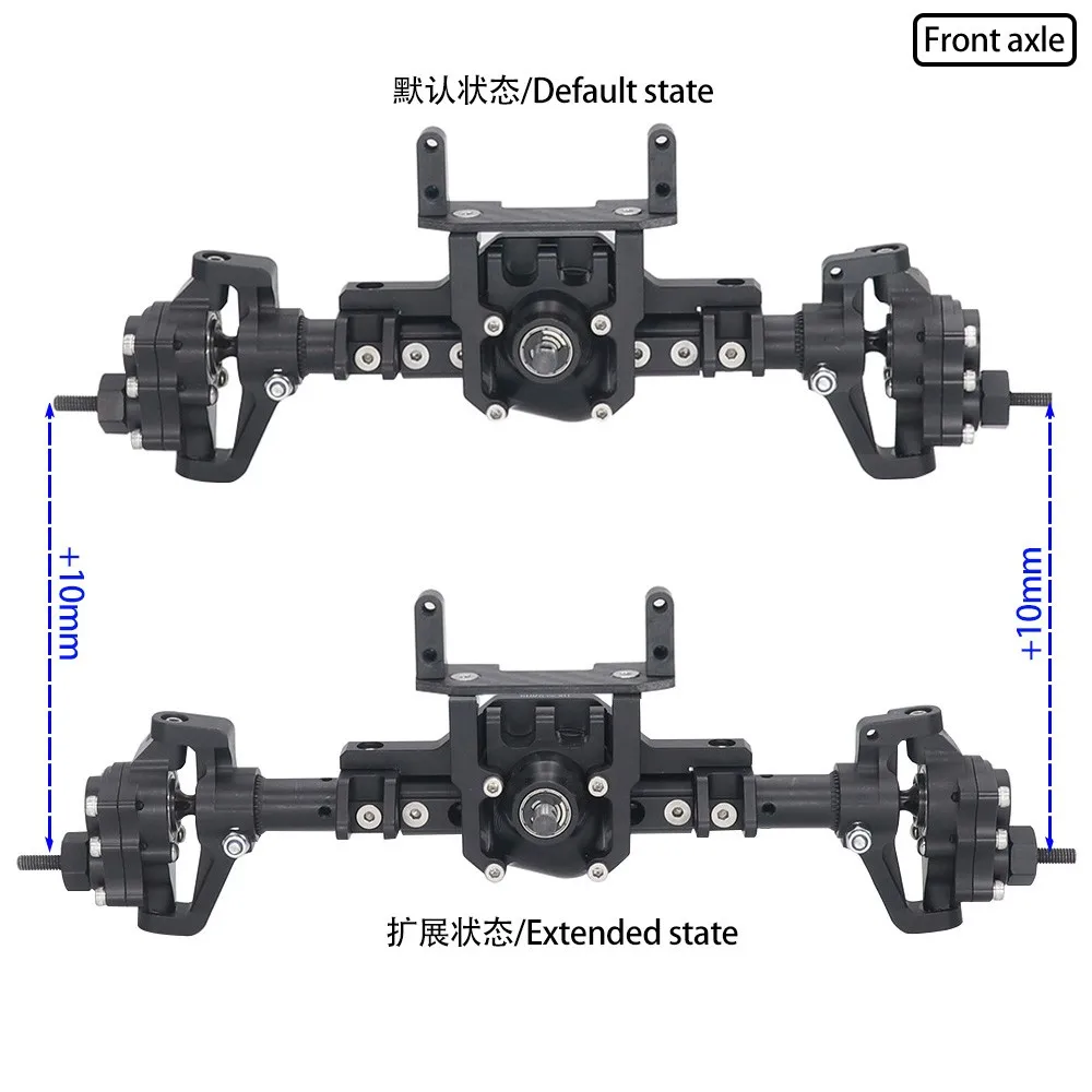 

For Trax TRX-4 Axial SCX10I SCX10II Capra RGT MST RedCat Scout 1/10 simulation climbing car aluminum alloy CNC metal axle