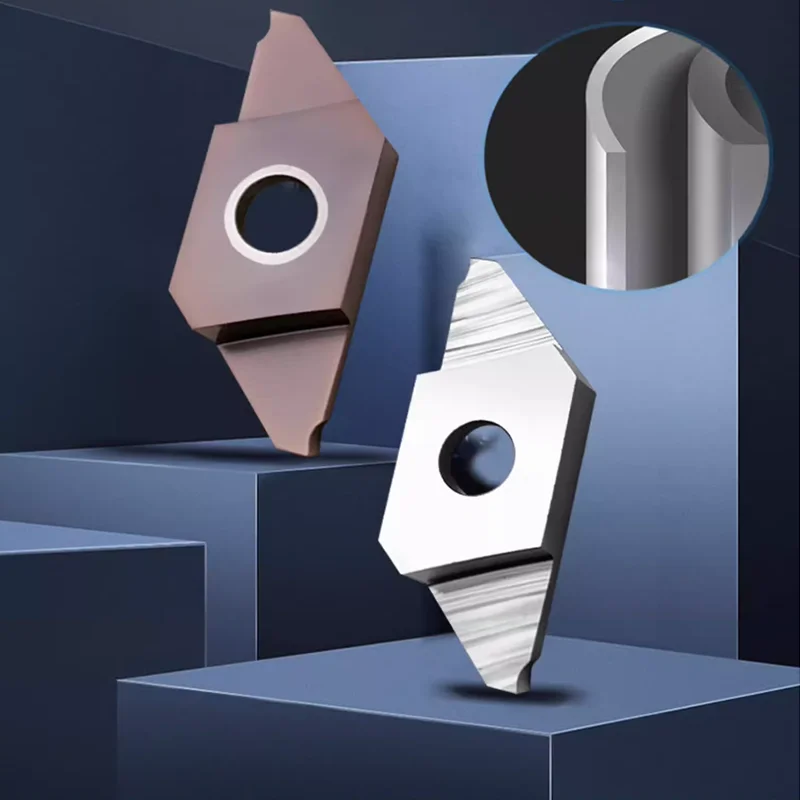 5PCS CNC Insert Core Walking Machine Cutting Groove Cutter CTP 10FN  Inclined Mouth CTPA 15FR Flat Mouth Inserts