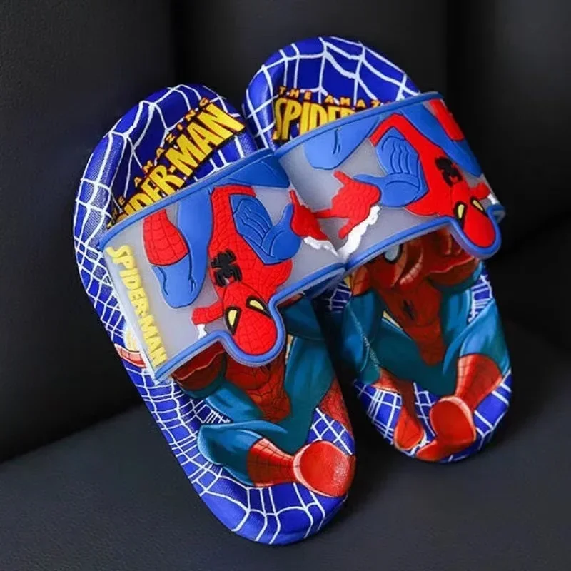 New Summer Slippers Baby Boys Cartoon Sofia Spiderman Captain America Kids Girls Children Flip Flops Indoor Toddler Beach Shoes