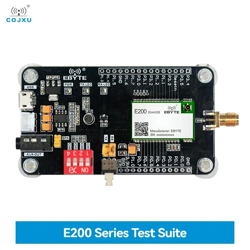 

2.4GHz Wireless Audio Test Board COJXU E200-2G4A20S-TB Pre-Welded E200-2G4A20S One-to-One Voice Transmission Test Kit