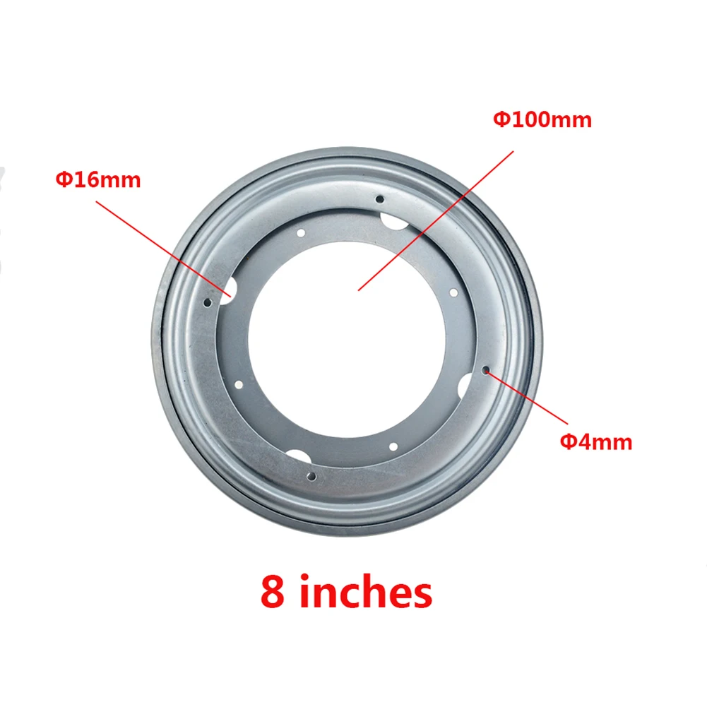 For Corner Cabinet Carousels Display Stand Rotating Turntable Corrosion-Resistant Galvanized Sheet Heavy Round Shelf Base