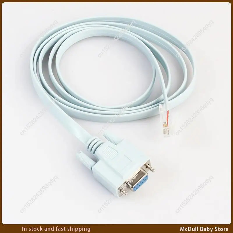 ABJA-USB Console Cable RJ45 Cat5 Ethernet To Rs232 DB9 COM Port Serial Female Rollover Routers Network Adapter Cable 1.8M
