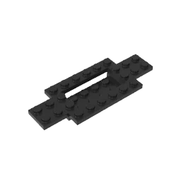 

Gobricks GDS-90027 Vehicle Base 4 x 10 x 2/3 with 4 x 2 Recessed Center with compatible with lego 30029 Building Blocks