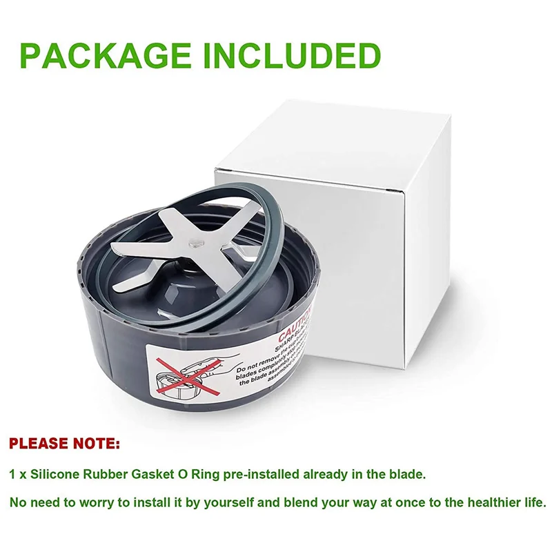 شفرة مستخرج ABZA-2X مناسبة لسلسلة شفرة نوتري بوليت 600 وات / برو 900 وات لشفرة خلاط نوتري بوليت