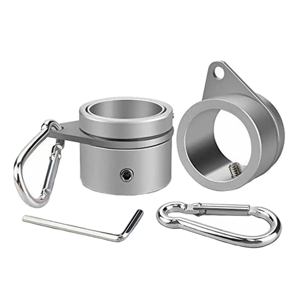 Flag Pole Rings Bracket Kit Retractable Wind Grommet Hooks Adjustable Clips for Outside Flag Display