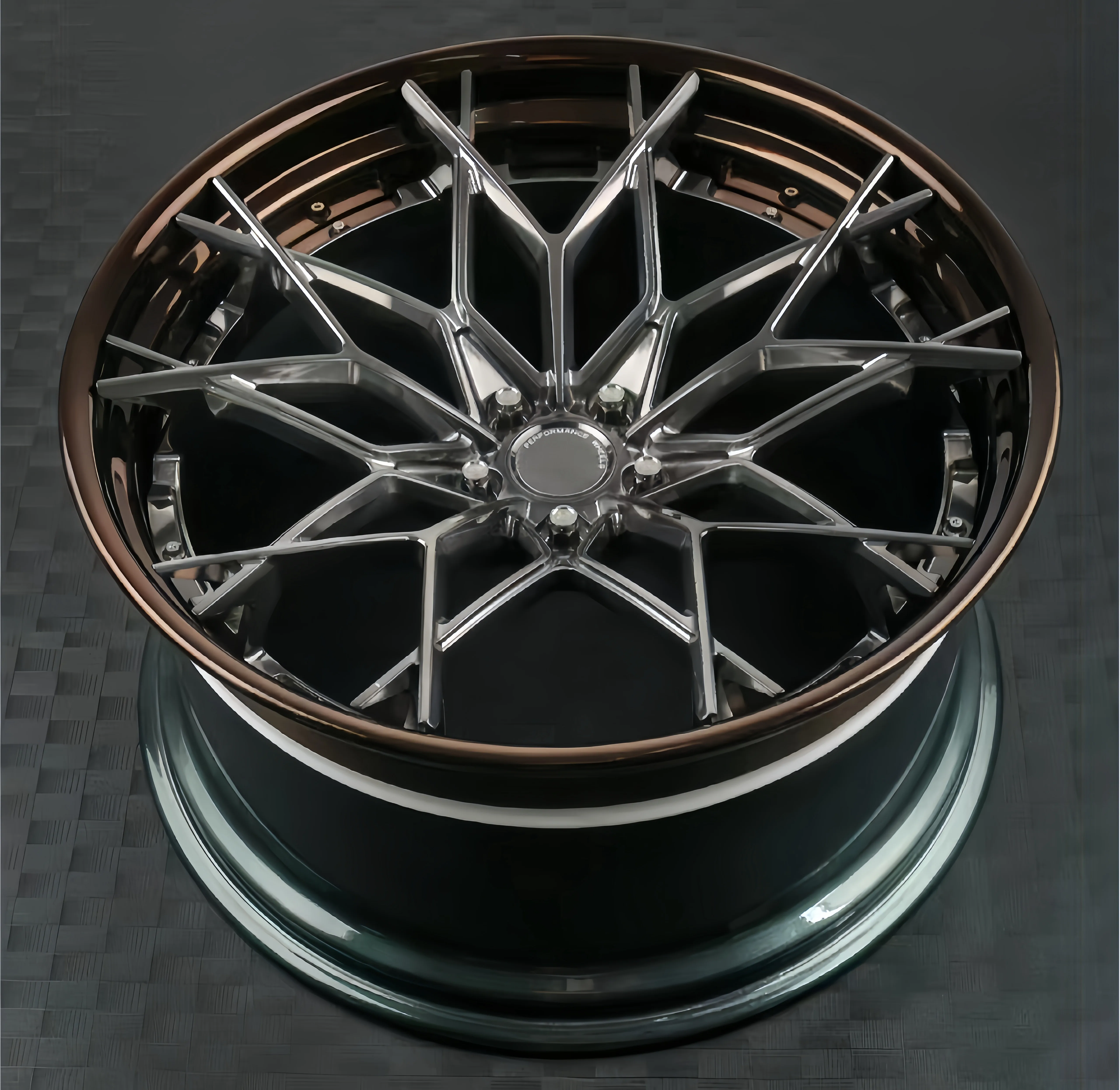 New  deep dish lip Forged Multi-rim 3-piece wheel 5X112 20 22 inch aluminum Alloy racing car wheels