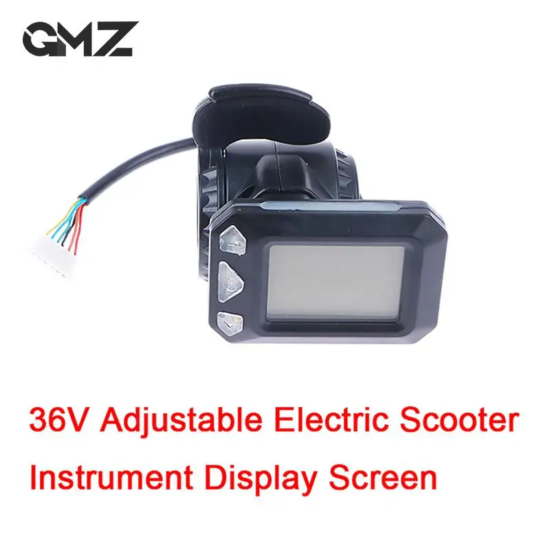 36V Adjustable Electric Scooter Instrument Display Screen Switch Accelerator For 5.5/6.5 Inches Scooter Parts