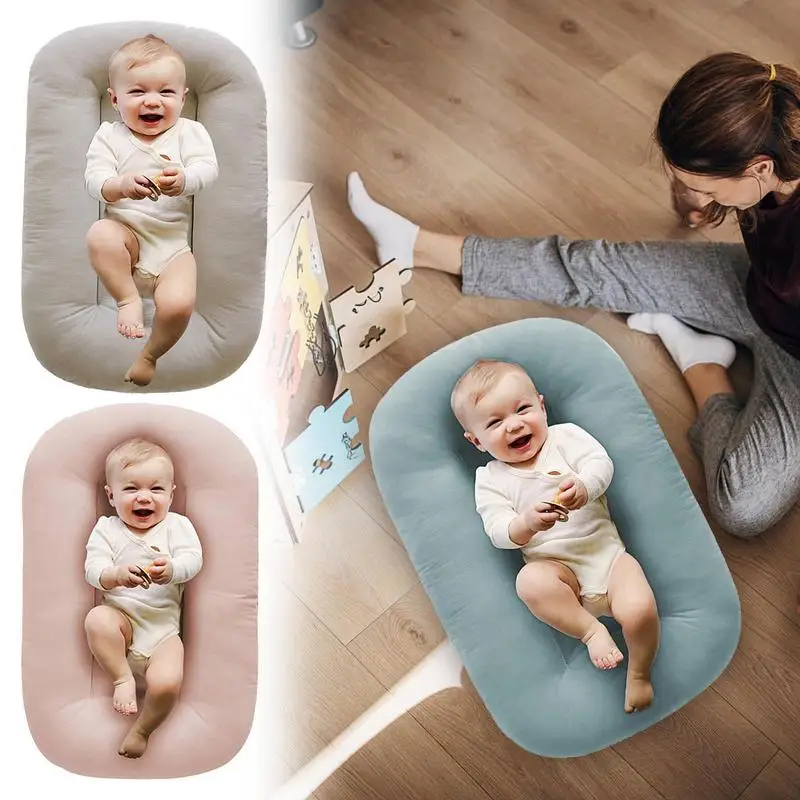 Lit saillant lavable et pliable pour nouveau-né, oreiller de couchage latéral anti-flexlover réglable, positionnement apaisant pour bébé