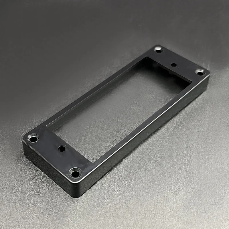 4Pcs Flat-Curved Mini 6 String Humbucker Pickup Frame 94x34.8MM Mounting Ring Height-6 or 10MM inner-68.7x28MM Black