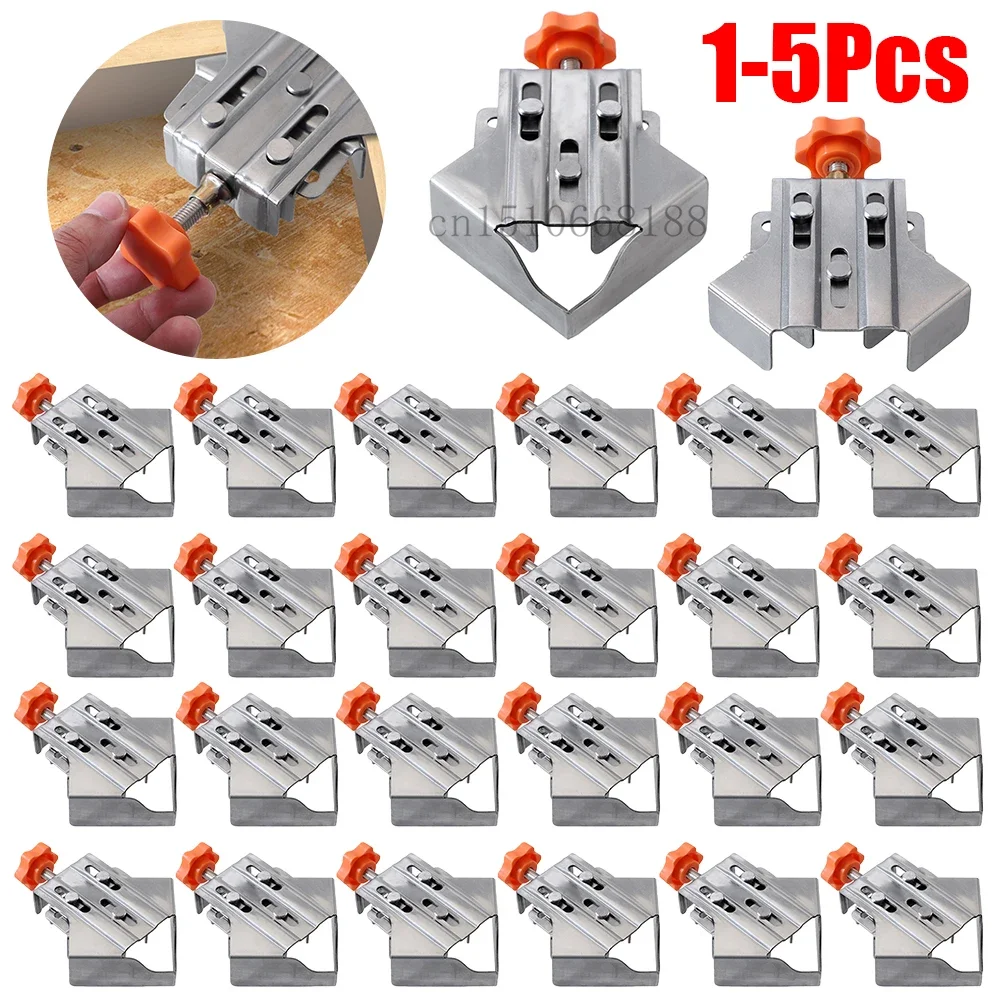 

90° Open Type Right Angle Clamp Woodworking Right Angle Splicing Quick Clamp Locator Home Decoration Engineering Woodworking DIY