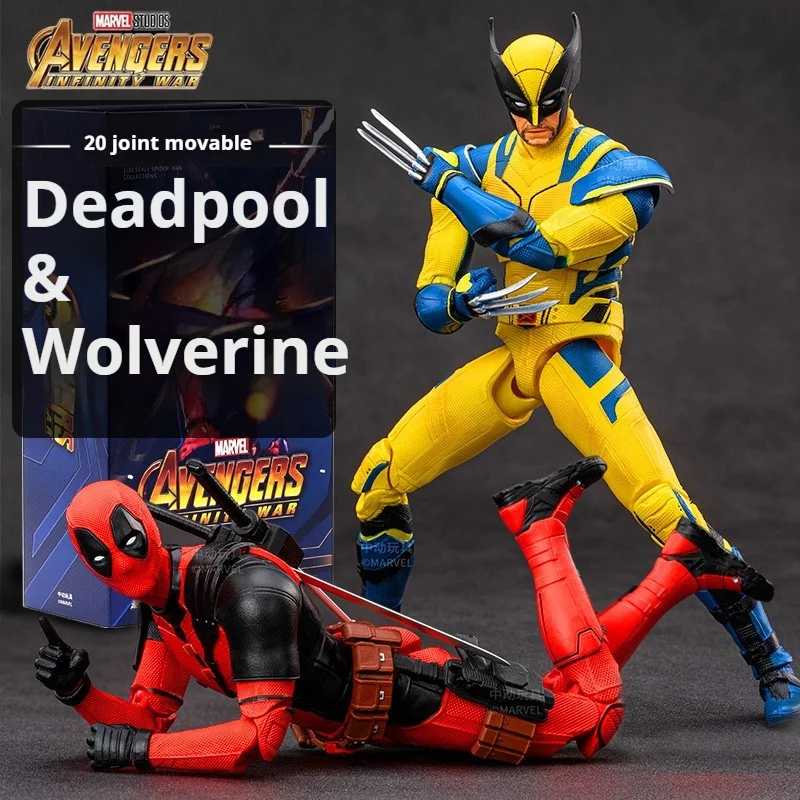 Zd 18cm Animated Deadpool And Wolverine Action Figure Model Deadpool 3 Serise Toys Movable Movie Collectible Peripheral Gift