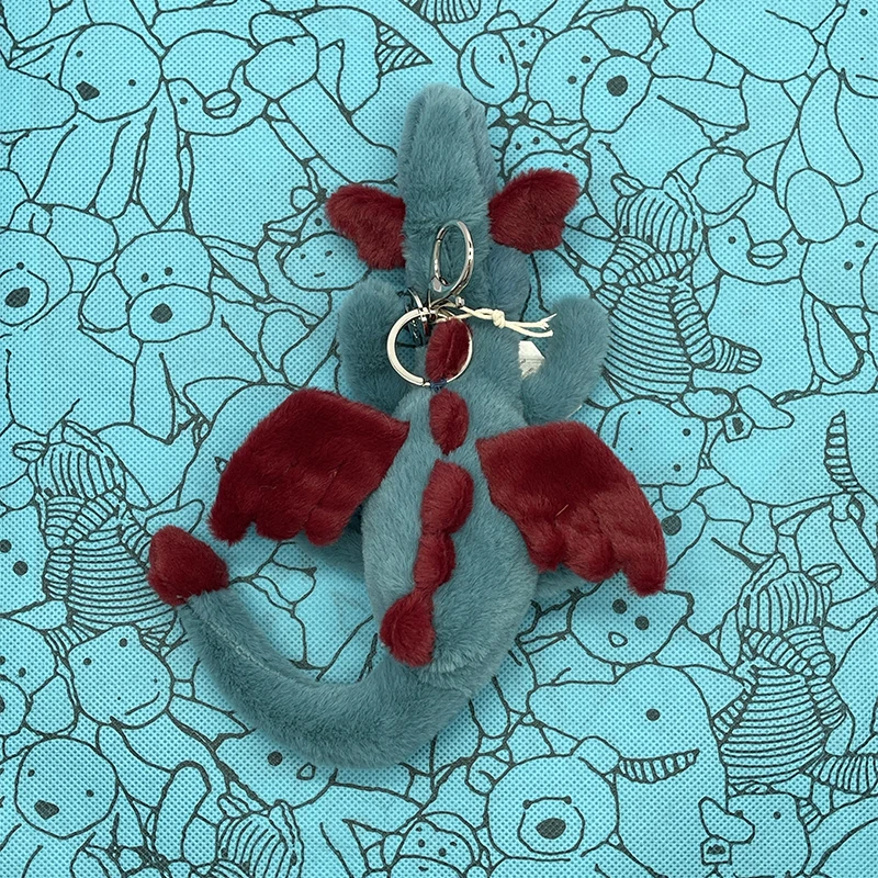 Halloween-Serie: Plüsch-Rucksack-Anhänger mit Kürbis-, Totenkopf- und Mumienmotiven, mehrfarbige Plüsch-Anhänger mit Schneedrachen-Motiv, Plüschtiere, Geburtstagsgeschenke. – Detail 14