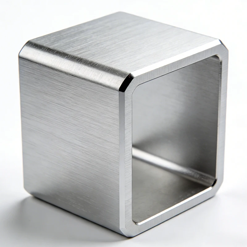 

OEM Customized High-Precision CNC Machining Services CNC Machined Brushed Aluminum Square Tube End Cap