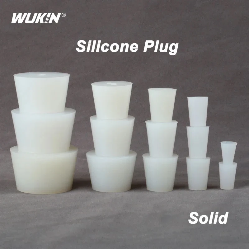 No Holes Silicone Solid Plug Fermenter Cover Rubber Stopper Laboratory Stopper Valve Acid & Alkali Resistant Brew Wine Stoppers