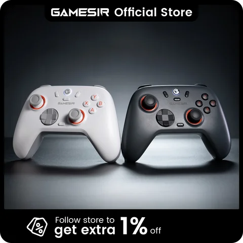 GameSir Nova Lite 2 Wireless Switch Controller Bluetooth Gamepad with Hall Effect for Nintendo Switch, iPhone, Android, PC