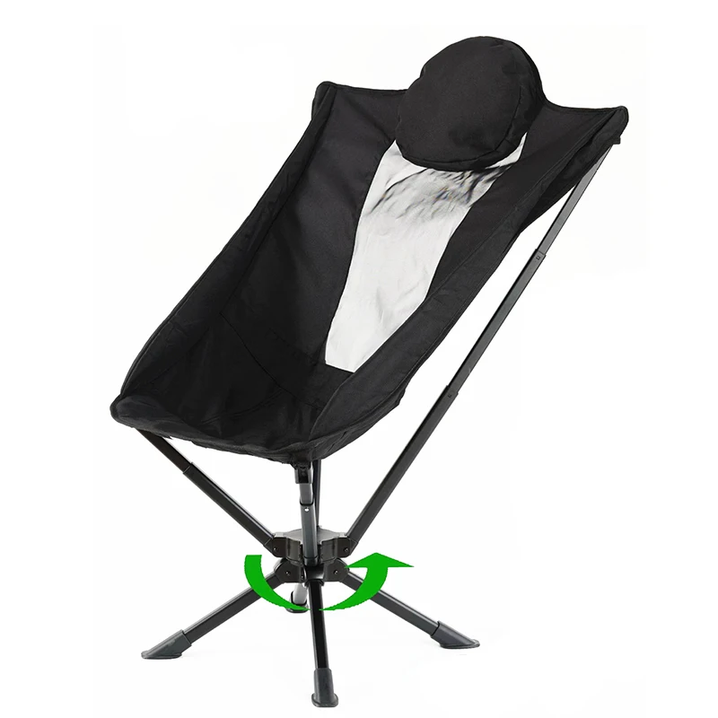 

Green High Back Folding Chair for Events Swivel Camping Chair Folding Travel Chairs With Cup Holder Quick Open High Quality