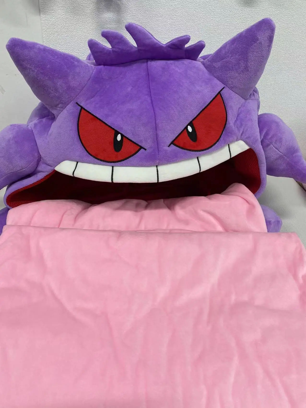 Pokemon Kawaii Gengar Plush Doll 50cm Nap Anime Manga Peripheral Elf Tongue Sleep Pillow Multi Purpose Blanket Stuffed Toys