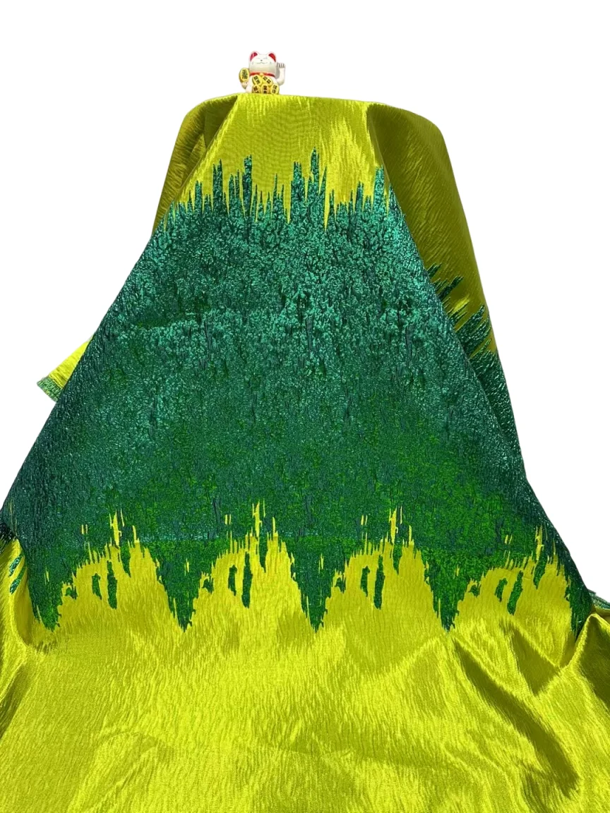 

Парчовая кружевная ткань в африканском стиле высокого качества, нигерийская жаккардовая позолоченная кружевная ткань, шитье для женщин, вечерние платья, ткань 5 ярдов