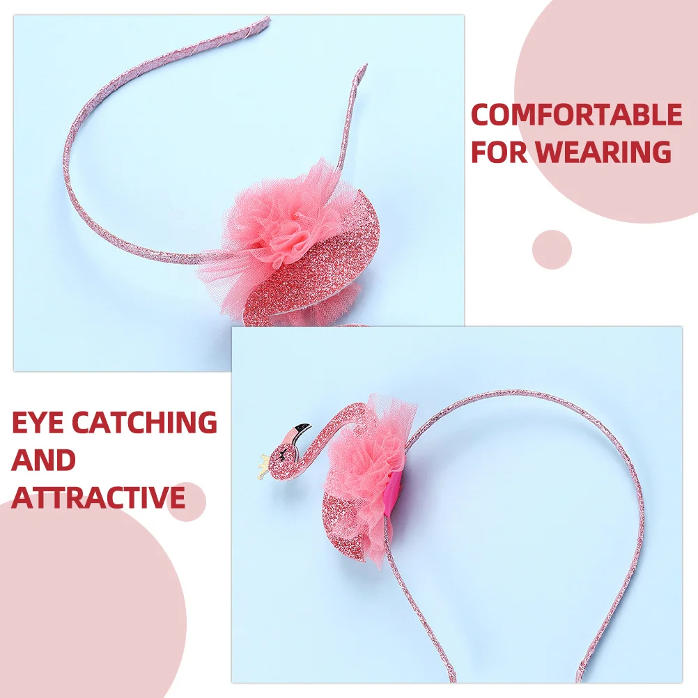 

Flamingo Headband Creative Hair Hoops Party Hair Accessory Tropical Beach Birthday Decor Animal Shaped Headwear Cosplay
