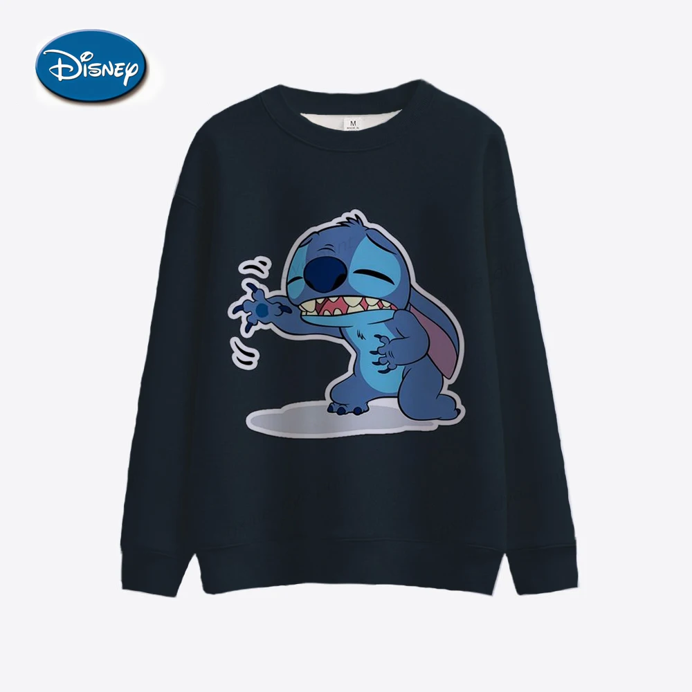 Funny Y2k Christmas Sweatshirt Lilo Stitch Disney Cartoon Hoodies Women Cute Stitch Anime Manga Hoody Female Clothes