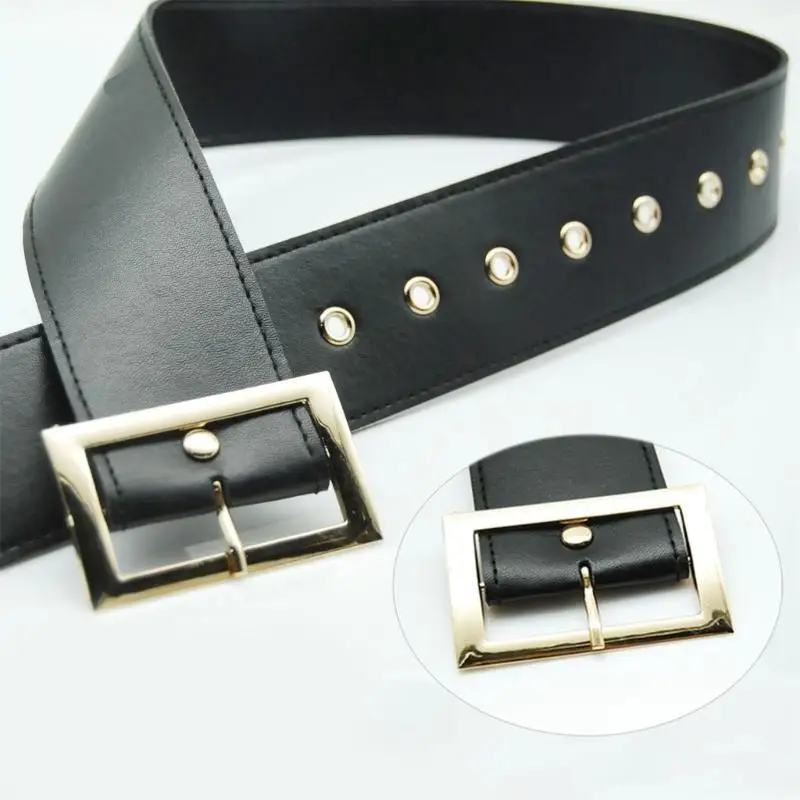 

A52E Santa Belt Black Santa Belt with Adjustable Buckle for Christmas Cosplay Party