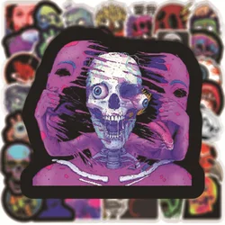 50pcs Horror Skull Ghost Stickers Notebook Fridge Guitar Laptop Car Bike Halloween Home Decal Zombie Monster Sticker Waterproof