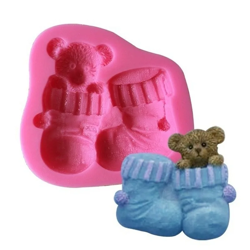 Baby‑Girl Shoe Silicone Baking Mold Cute Shoe‑Shape Mould For Fondant Chocolate Cake Decor Pastry DIY Dessert Making Accessory