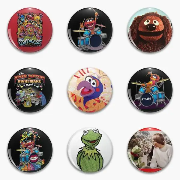 Muppet Show Vintage The Cast Retro Tv So Soft Button Pin Customizable Hat Brooch Cute Lapel Pin Lover Clothes Jewelry Badge