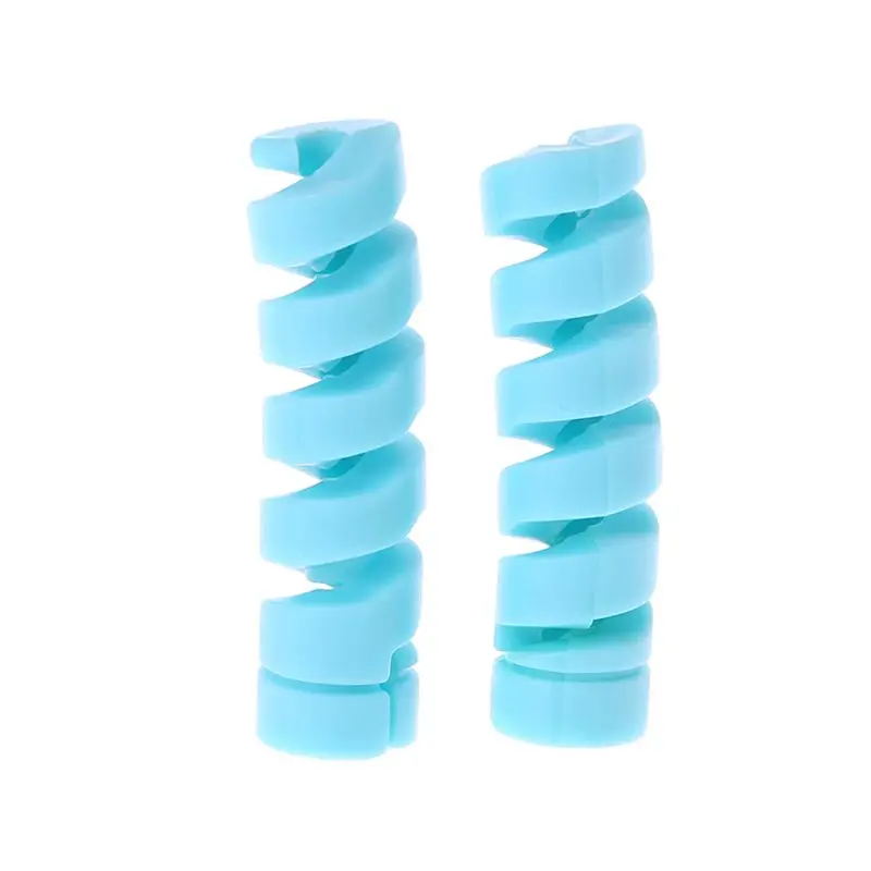 2 Cái/bộ Bảo Vệ Cáp Lớp Viền Cuốn Gọn Dòng Dữ Liệu Cho Ốp Lưng Dây Bảo Vệ Lò Xo Dây Độ Dày 2.5 Mm Cho Điện Thoại