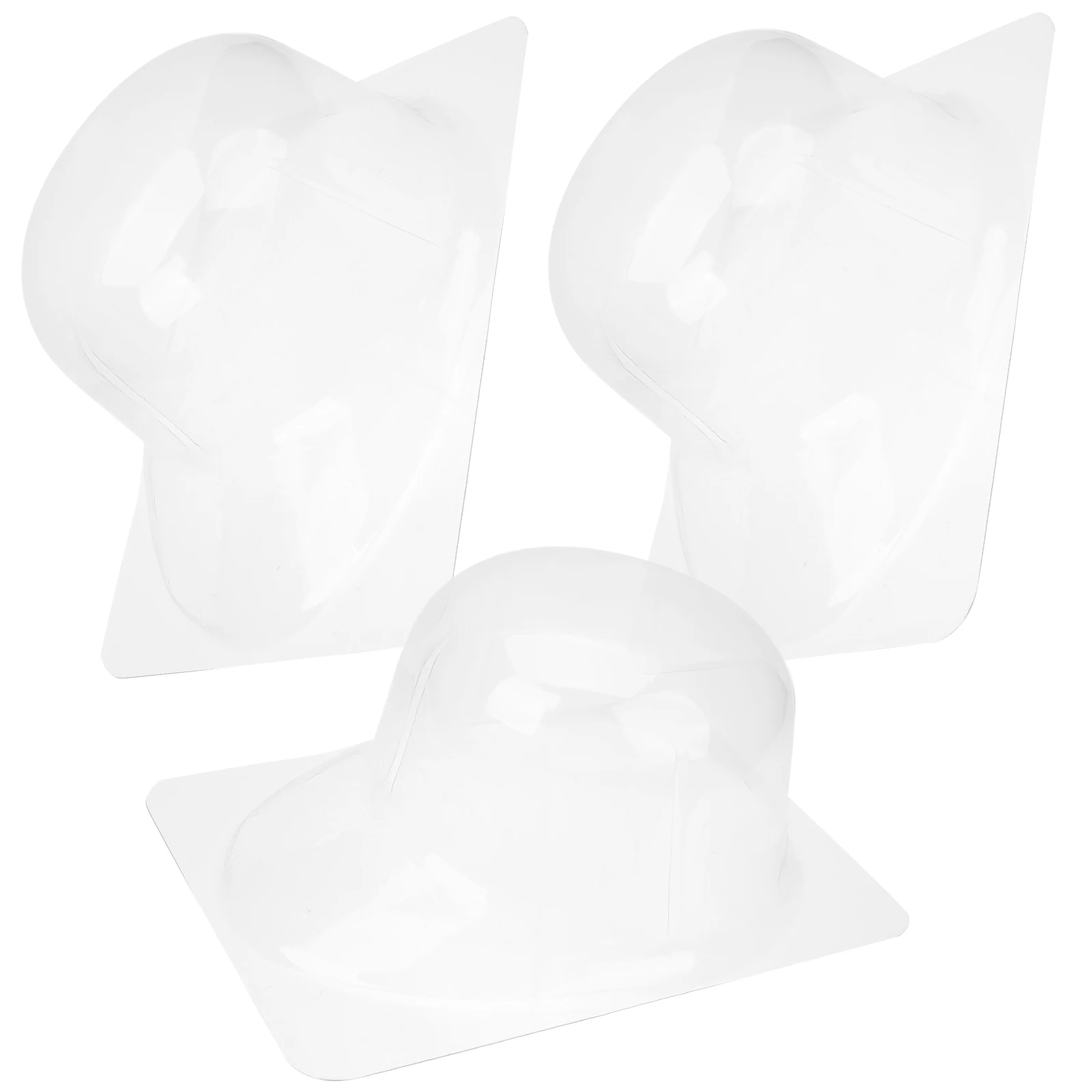 

3 Pcs Hat Display St PVC Holders Baseball Household Storage Plastic Support Non Scratch Smooth Practical