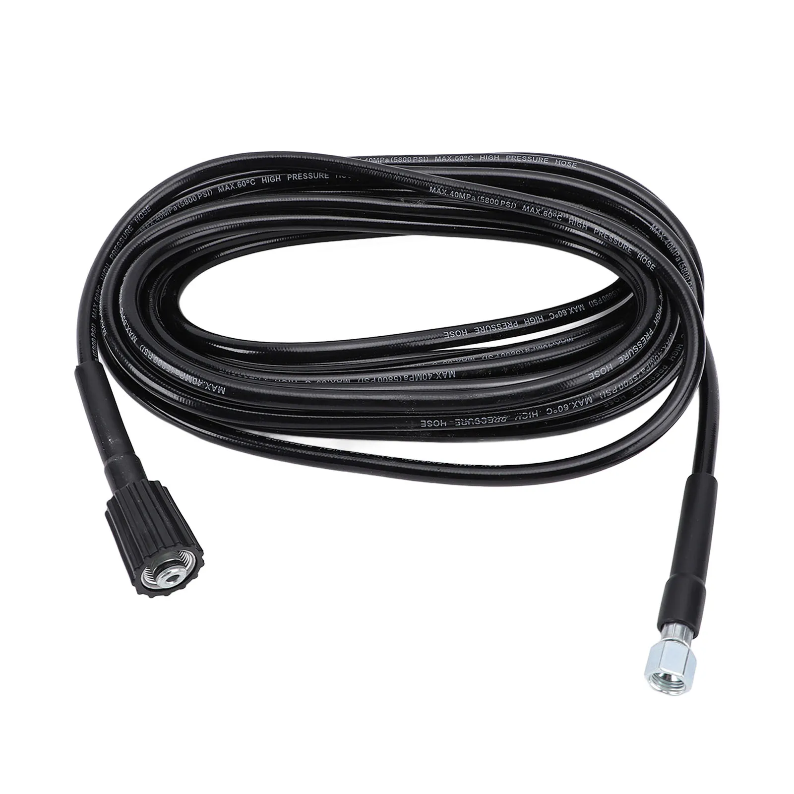Replacement Power Washer Hose Wasy To Install High Pressure Water Hose Extended Cleaning Range Metal Connector for Car Washing