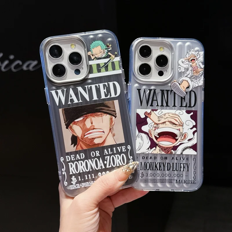 

Japan Cute Anime O-One P-Piece Luffy Magsafe Wireless Charge Case For iPhone 13 14 15 16 Pro Max 3D comic Cartoon Magnetic Cover