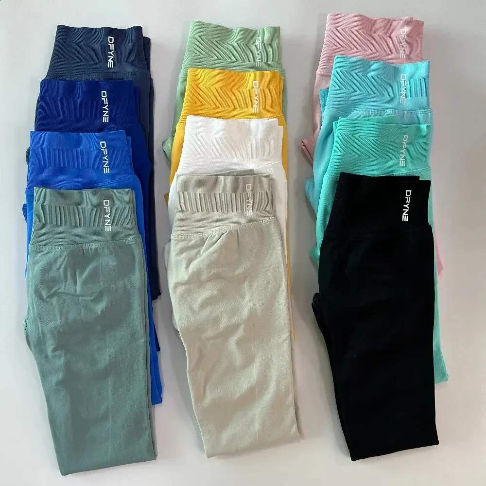 Df تأثير طماق Scrunch سلس اليوغا النساء يغطي الرجل الصالة الرياضية السراويل منخفضة مضلع الفرقة عالية تمتد اللياقة البدنية الجوارب INS جديد