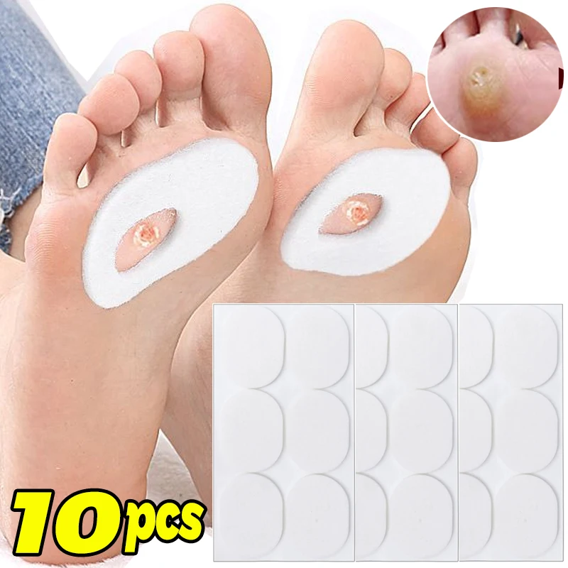 10/1pcs Foot Callus Pain Heel Stickers Anti-wear Felt Corns Self-adhesive Sticker Preventing Calluses Pain Abrasion Protective