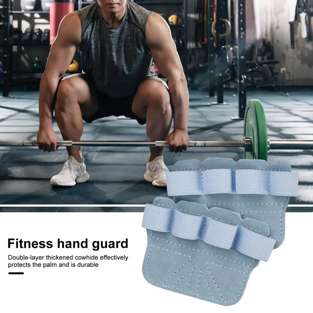 Weight Lifting Gloves for Men Women Cowhide Workout Gloves Weightlifting Grips Breathable Double Layered Palm Protection