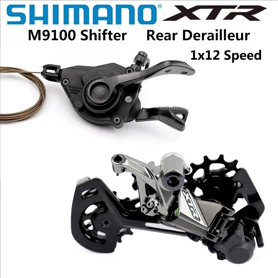 SHIMANO XTR 12v SL-M9100 Right + RD-M9100 SGS Rear Derailleur 12 Speed Shifter MTB Groupset For Mountain Bikes Riding Parts