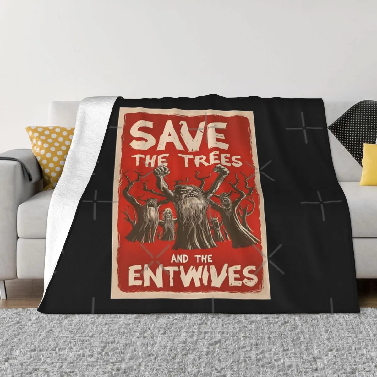 

Save The Trees And The Entwives Quilt Blanket Couple Blankets Thin Wadding Blanket Throw Blanket