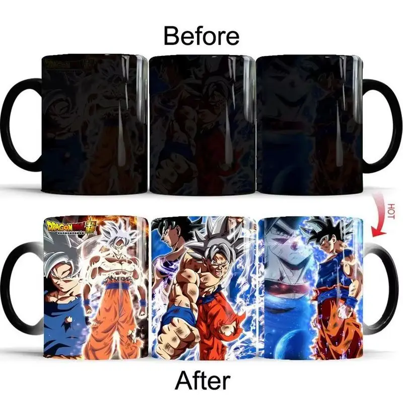

Dragon Ball Super Z Cup Gt Anime Ceramic Color Changing Mug Heat Sensitive Goku Cartoon Creative Coffee Water Cup Birthday Gift