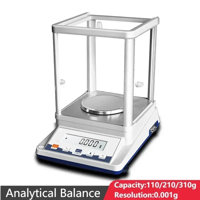 Laboratory High Precision Analytical Balance 0.001g Digital Electronic Weighing Scale Range 110/210/310g