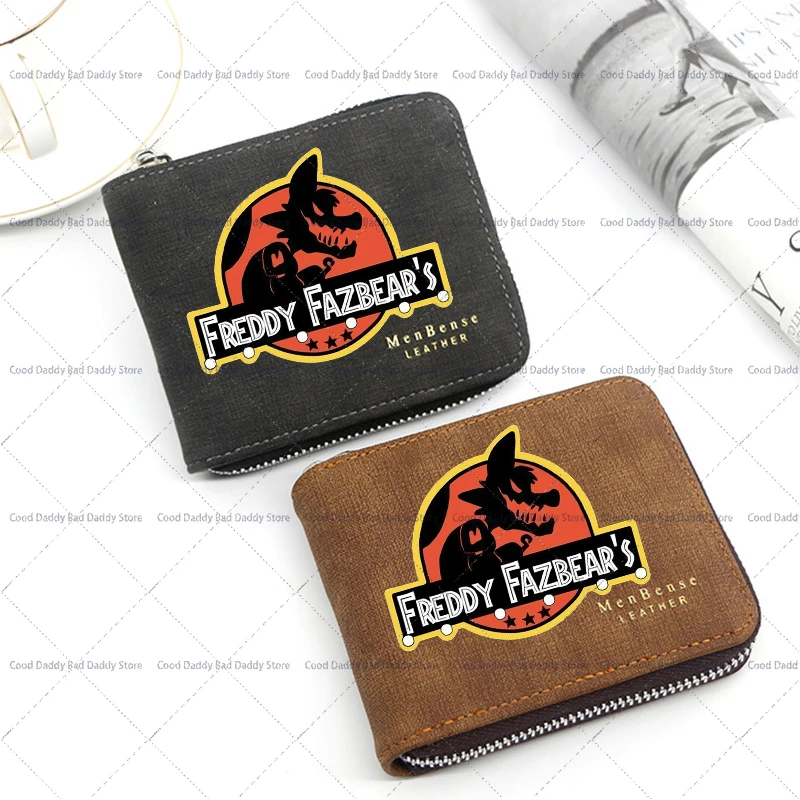 

Кошелек Five Night At Freddy для детей, кошельки Harajuku FNAF, держатели для кредитных карт, искусственная кожа, зажим для денег, ретро-мешок для денег, рождественские подарки
