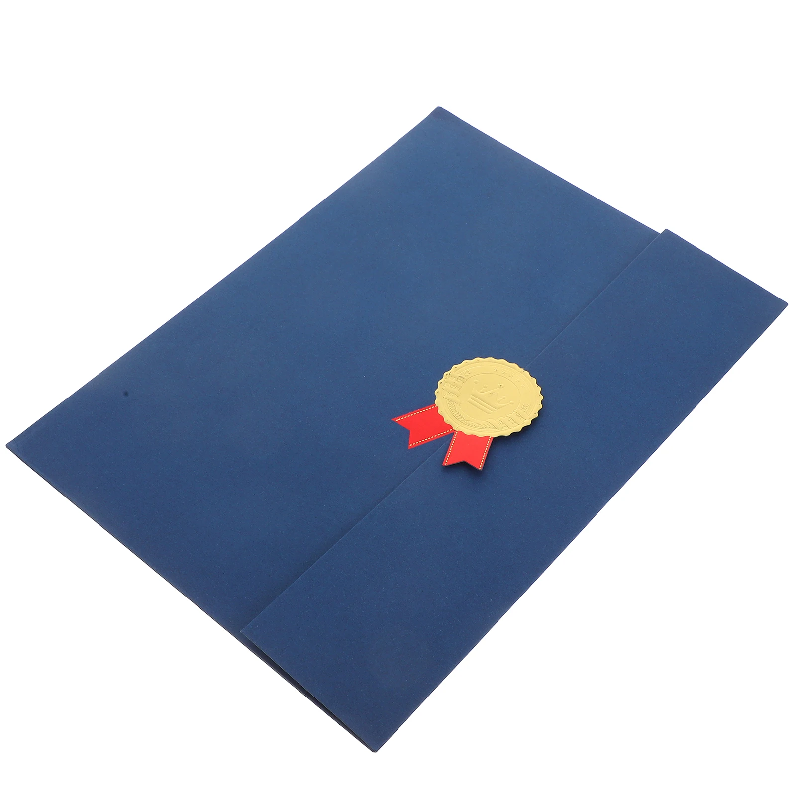 

Certificate Cover Graduation Diploma Holder Wedding Award Protection Case Custom Red Blue Blank Paper -Fold Padded