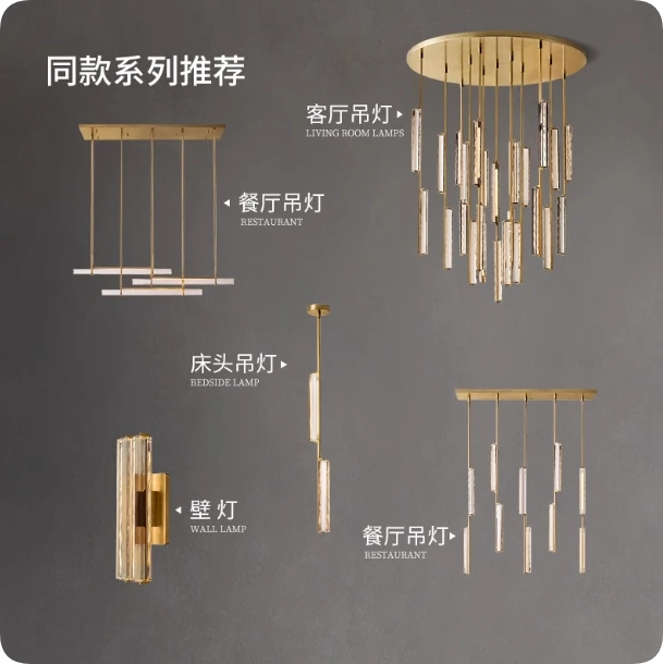 Lighting Export To North America Designer Villa Tea Table Restaurant Island Table Chandelier 2025 New Style