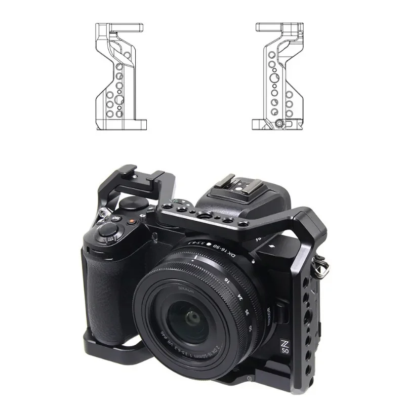 Suitable for Nikon Z50 camera rabbit cage video stabilizer vertical shooting DSLR accessories