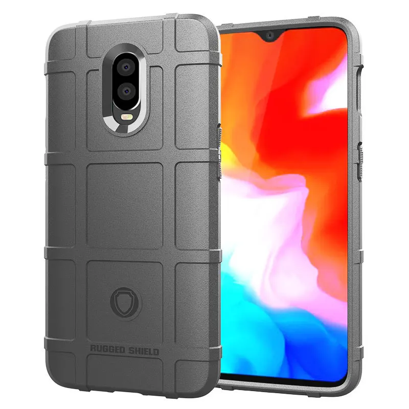 Shockproof Shield Cases for Oneplus 6T Full Protective Silicone Armor Cover for oneplus6t One Plus 6t Rubber Matte Phone Case