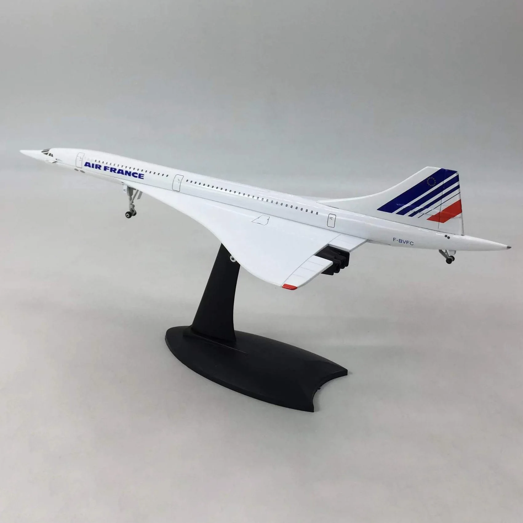 Imagem -02 - Avião de Passageiros Supersonic França Modelo Avião Exibição Estática Coleção 1: 200